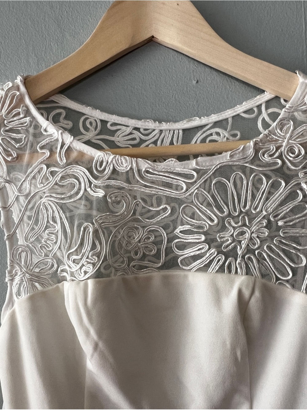 Lulu's White Sheer Floral Embroidered Wedding Dress Bodice